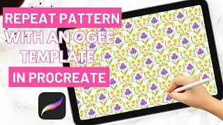 Seamless Repeat Pattern with Ogee Template