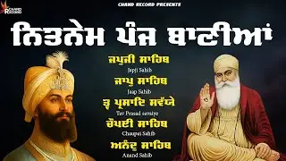 Panj Bania - ਨਿਤਨੇਮ ਪੰਜ ਬਾਣੀਆਂ \\ Nitnem Sahib With Lyrics \\ Nitnem Sahib \\ ਨਿਤਨੇਮ ਪੰਜ ਬਾਣੀਆਂ