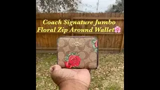 COACH SIGNATURE JUMBO FLORAL WALLET