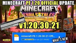 Minecraft PE 1.20.30.20 Official Release For Android | Minecraft Pe 1.20.30 Download | In Hindi