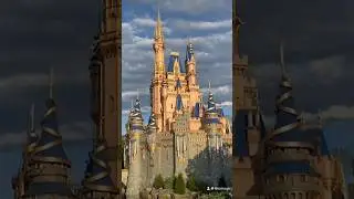 Golden Hour in Magic Kingdom #disney #waltdisneyworld #magickingdom #golden #cinderella #castle