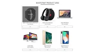 How to Create Bootstrap Product Grid | Free Download Source Code
