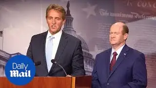 Senators push for bipartisan measures to protect the Mueller probe