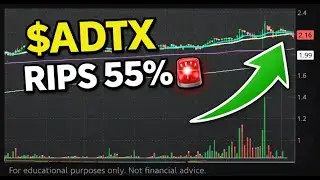 $ADTX Stock Analysis: 55% Spike on No News? 👀📈