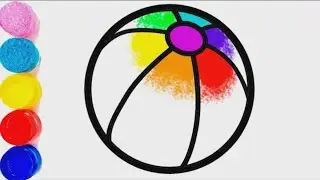 как рисовать мяч | How to Draw Ball | bolalar uchun to'pni qanday chizish kerak