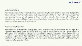 Tour Operator Back Office Software