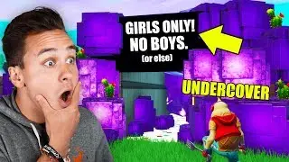 I Found This GIRLS ONLY Fortnite Deathrun... So I SNEAK Inside...