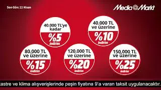 Ev kurmak sizden, beyaz eşya indirimi MediaMarkt&rsquo;tan!