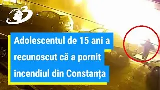Adolescentul de 15 ani a recunoscut că incendiul care a mistuit un bloc la Constanța