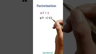 its factorization is possible #mathtrick #maths #howto