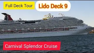Полный тур по Carnival Splendor Lido Deck 9