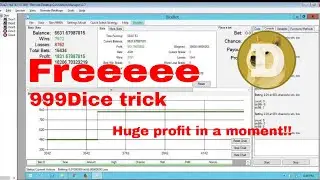 New 999dice trick - Script V11 -  All in Opportunity - Dicebot free script