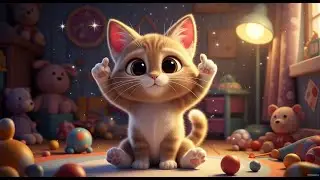 Learn Body Parts with a Cute Cat | Nursery Rhyme for Kids