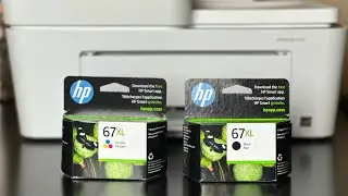 Замена оригинального черного и трехцветного картриджа HP 67XL