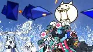 Miku Collab stages facing Ramiel Cat | The Battle Cats | Collabs