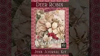 Deer Robin Christmas Junk Journal | X-mas Printable #christmasjunkjournal #christmasprintable