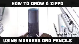 How to draw the Amazon Echo