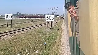 47Up Rehman Baba Express Inter In To The Lalamusa Junction Railway Station | Pakistan Railways