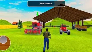 Real Tractor Driving Simulator 🚜 | Tractor Farming Game Gameplay | Indian Village Tractor Game