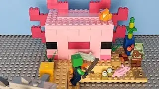 The Axolotl House (21247) - Lego Minecraft #lego #Minecraft #axolotl