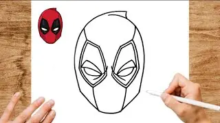 How To Draw DEADPOOL Easy step by step | MARVEL