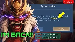 DRAPY FRANCO LIVE IS BACK! | TOP 1 GLOBAL FRANCO ROTATION - MLBB #shorts