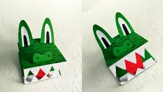 Crocodile Puppet/How To Make a Crocodile Hand Puppet/Kids Puppet Craft/Paper Craft Ideas