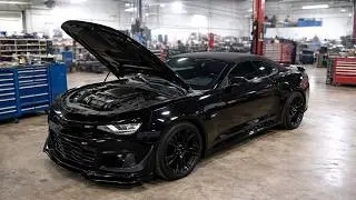 FINALLY PUT THE ZL1 1LE FRONT BUMPER CONVERSION AND MY NEW SS CAMARO!!