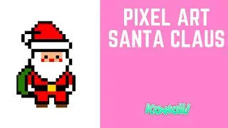 How To Draw Pixel Art Santa Claus #pixelart
