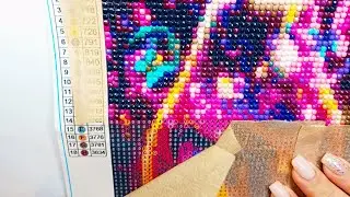 Diamond painting no talking | Magic lamp with butterflies (part. 3)