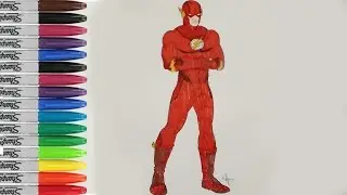 The Flash Coloring Pages The Flash Justice League Fun Pages SAILANY Coloring Kids