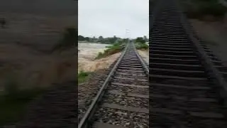 Kamareddy Railway Track under floods