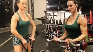 Female Bicep & Tricep Workout | Female Shoulder Workout At Gym | Female Fitness Model | Glute Tips