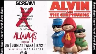 @DJSCREAM #Always @WhoIsQue @GUNPLAYMMG @Wakaflockabsm @TheRealTracyT #alivin&chipmunks #HungerPains