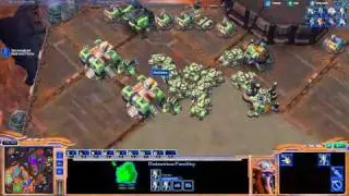 Stacraft 2 - Team Mono Battle - Live Com with Fruityloopsinator
