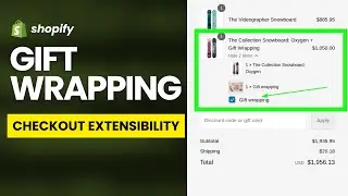 Gift wrapping in checkout extensibility with checkout ui component and Cart Transform API
