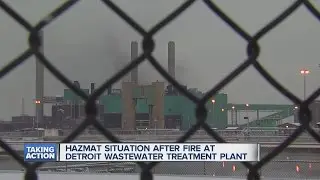 Fire at Detroit Wastewater Treatment Plant