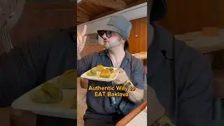 500 years old Authentic way of eating baklava #adeelchaudhry #adeel #baklava #turkishbaklava