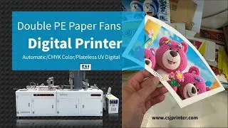 Double PE Paper Cup Sleeves Digital Printing Machine