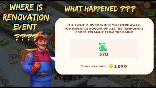 TOWNSHIP!! Renovation event is not showing# Glitch in Township# SOLVED