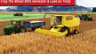 Real Tractor Farming Simulator 2018 #Android Gameplay #Tractor Driving Video Games #Games Download