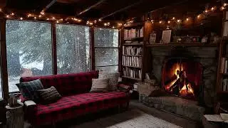 Soft Piano Music with Fireplace Crackle 🔥 Calming Noise for Baby Sleep & Studying