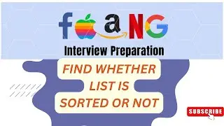 python program to check whether given list is sorted or not...#python #faang  #interviewquestions