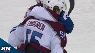 Ryan Lindgren Uses Traffic To Score His First Goal With The Avalanche