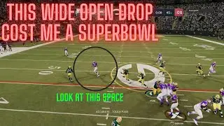This open Field dropped pass cost me my super bowl! Mut 21
