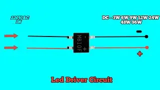 Led Driver Circuit Using Mb10f Bright Rectfaire || All Watt Mcpcb Use / led Driver Circuit 