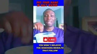 Put Your Name in Salt Water - You Won't Believe The Shocking Results