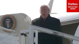 BREAKING NEWS: Trump Arrives In Zurich, Switzerland, On Air Force One En Route To Davos For WEF