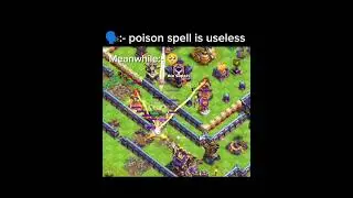 Poison spell is necessary 😩 clash of clans #shorts #clashofclans