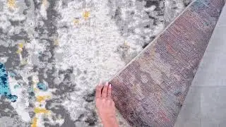 Modern Abstract Area Rug - 233 Cream